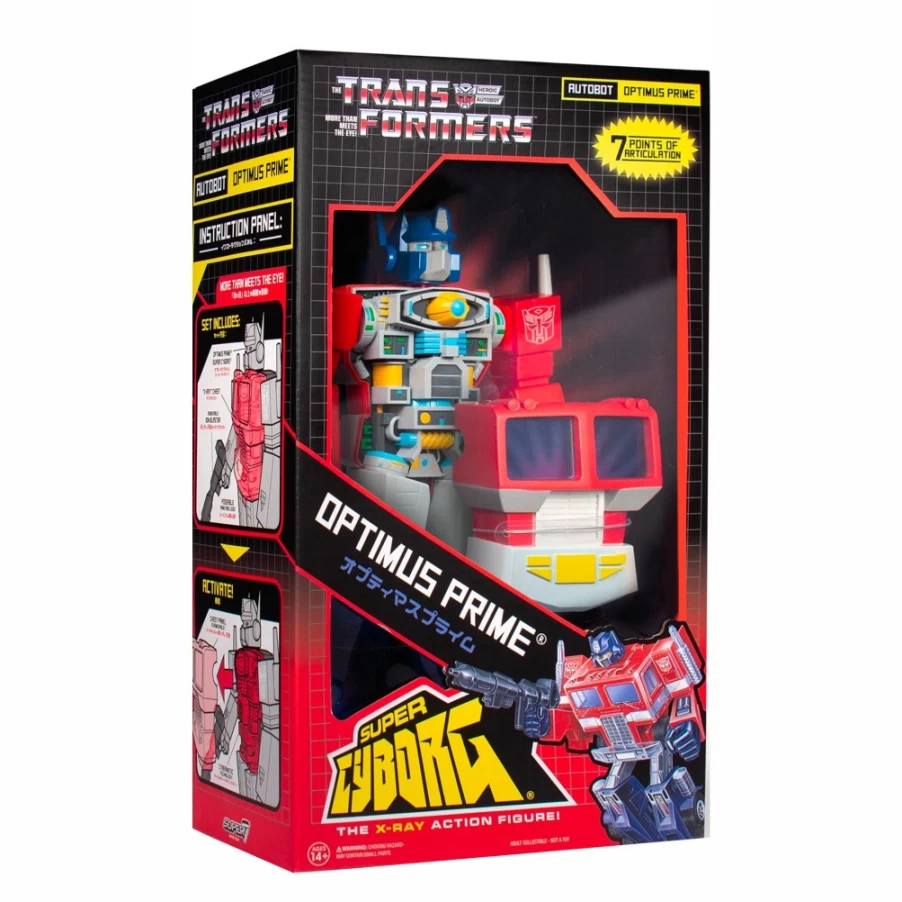 Super7 Transformers G1 Optimus Prime Super Cyborg Action Figure