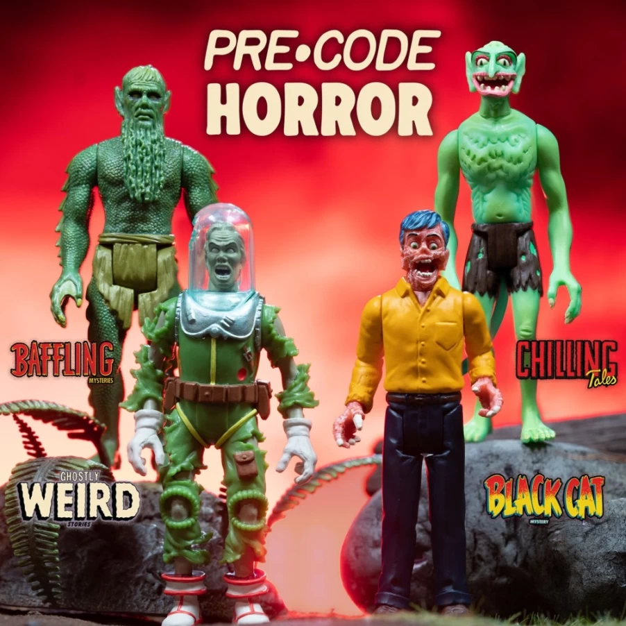 Super7 Pre-Code Horror Reaction Figures Wave 1 - 4-Piece Collector's Set