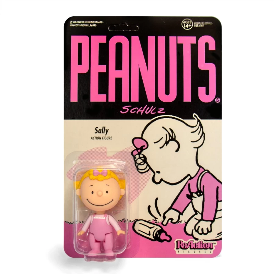 Super7 Pj Sally Peanuts Reaction Figure Collectible Toy