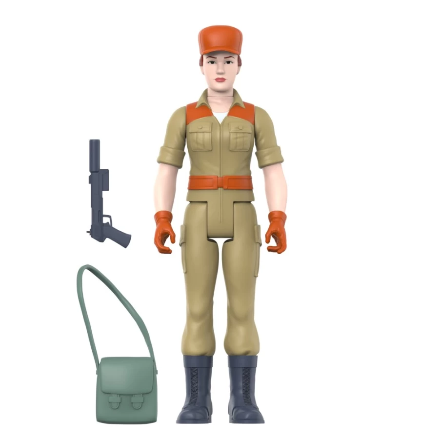 Super7 G.I. Joe Reaction Figures Wave 3 - Female Combat Engineer with Pink Bun Hair Action Figure