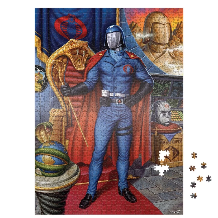 Super7 G.I. Joe Cobra Commander 1000 Piece Jigsaw Puzzle for Adults and Collectors