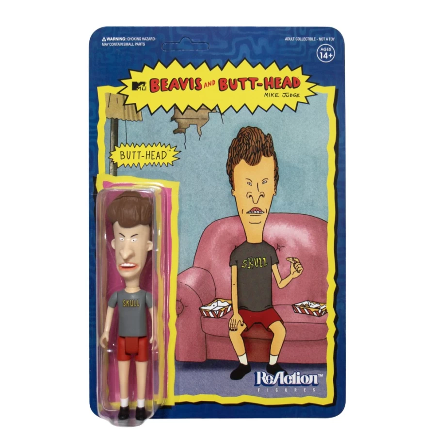 Super7 Beavis And Butt-Head Reaction Figure - Butt-Head Collectible Toy