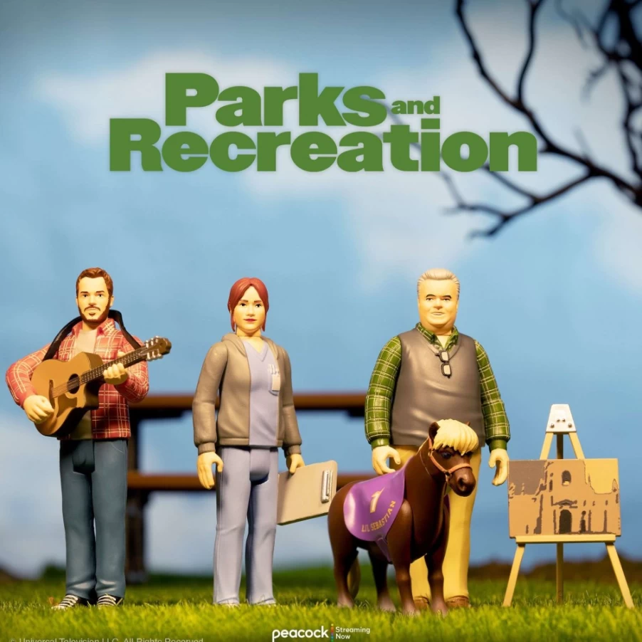 Super7 Parks And Recreation Reaction Wave 2 Action Figure Set - 4 Collectible Characters