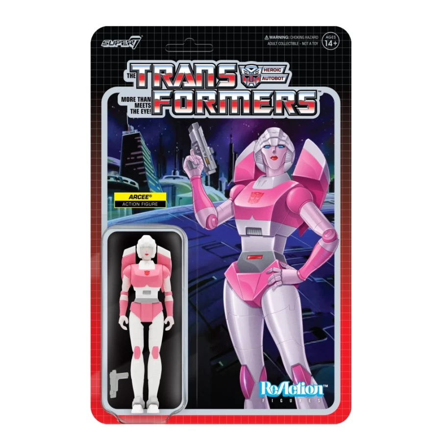 Super7 Transformers Reaction Figure Wave 5 - Arcee Collectible Action Figure