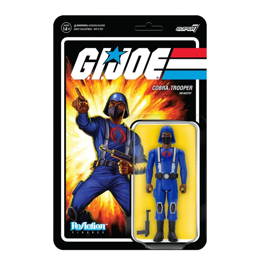 Super7 G.I. Joe Reaction Figures Wave 1 - Cobra Trooper Action Figure (Brown)
