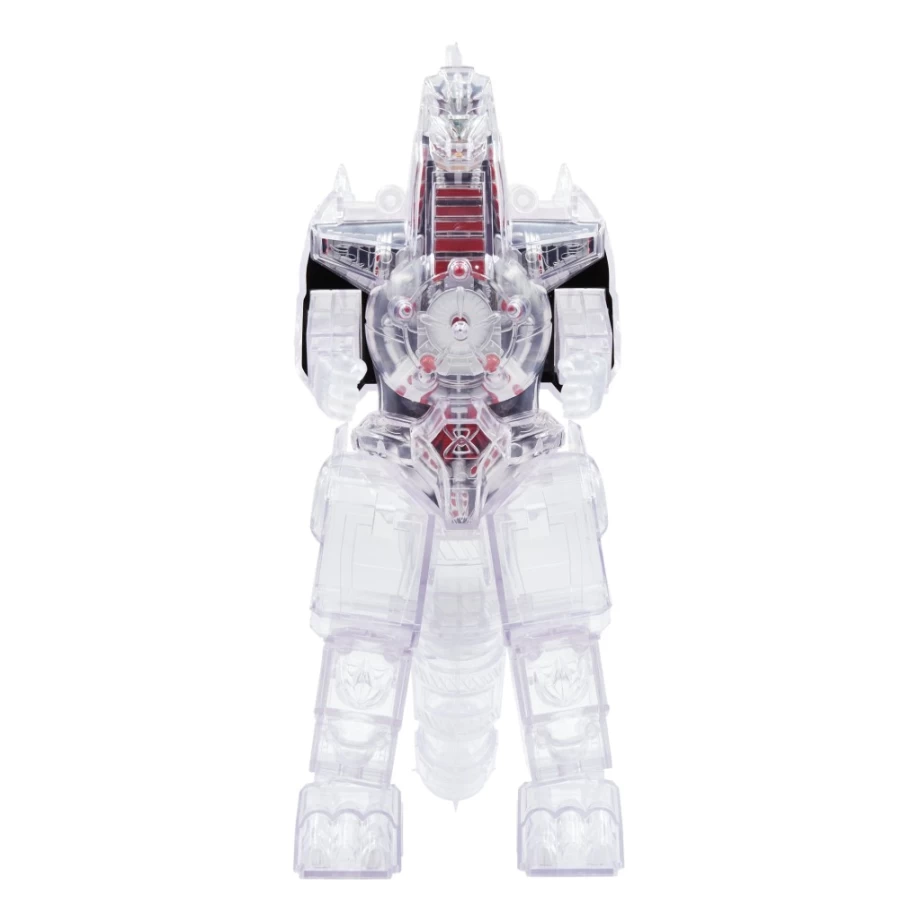 Super7 Mighty Morphin Power Rangers Dragonzord Super Cyborg Action Figure (Clear Version)