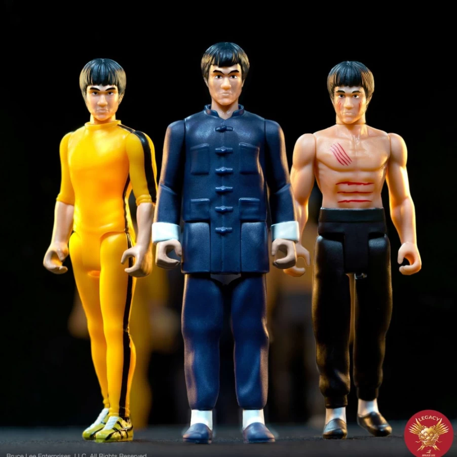 Super7 Bruce Lee Action Figures Wave 1 - 3-Piece Collectible Set