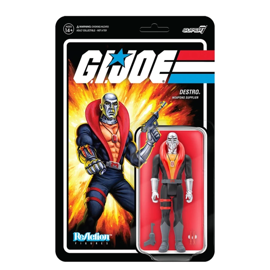 Super7 G.I. Joe Reaction Figures Wave 1 - Destro Action Figure Collectible